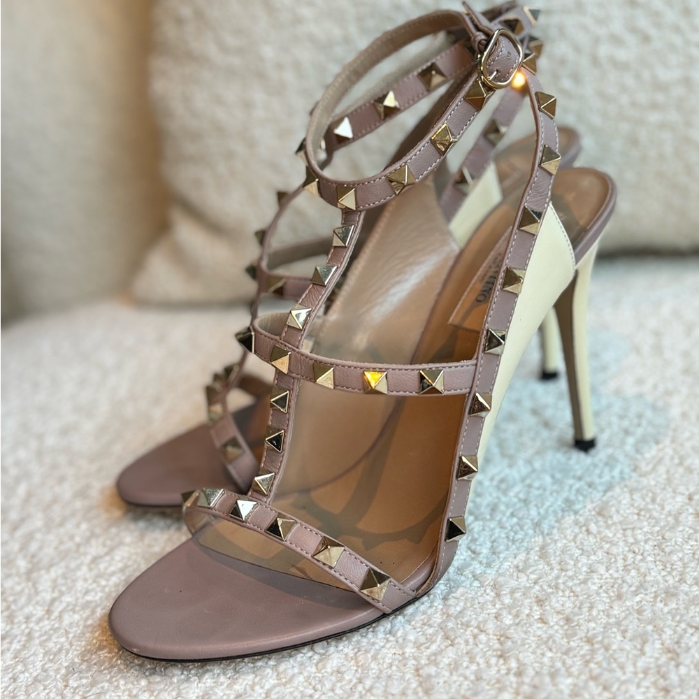 Valentino Rockstud leather heels